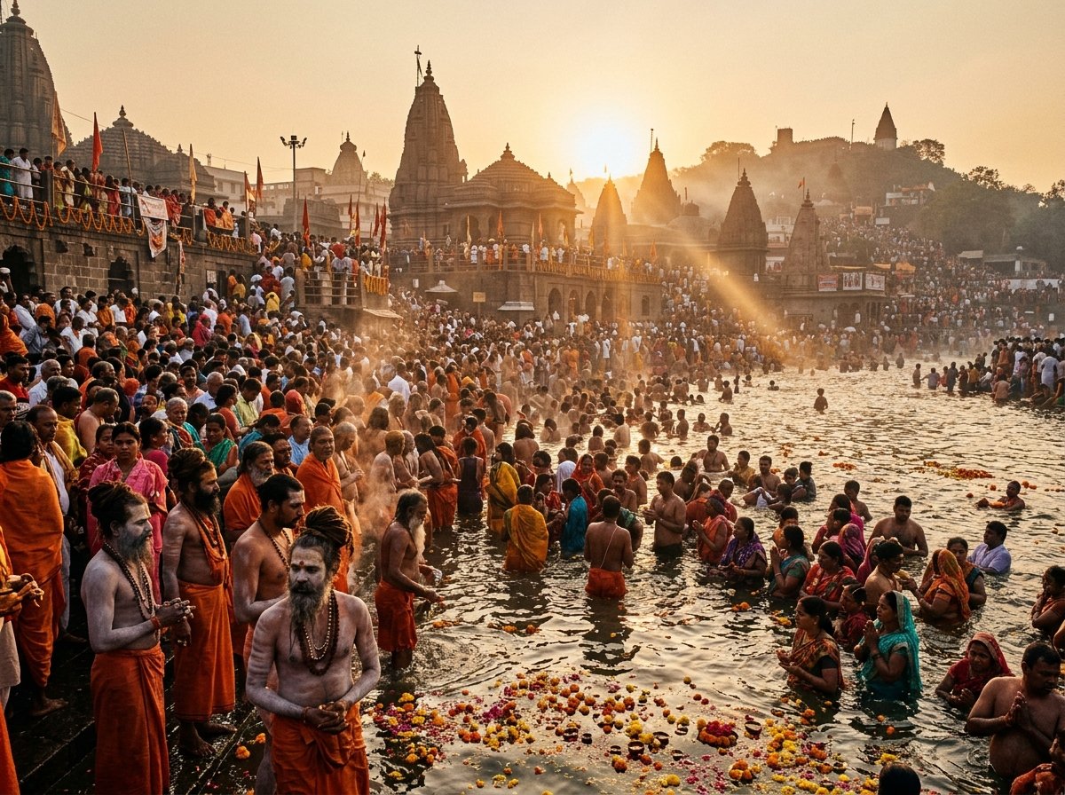 Sacred Ramkund & Godavari Ghats during Simhastha Kumbh Mela